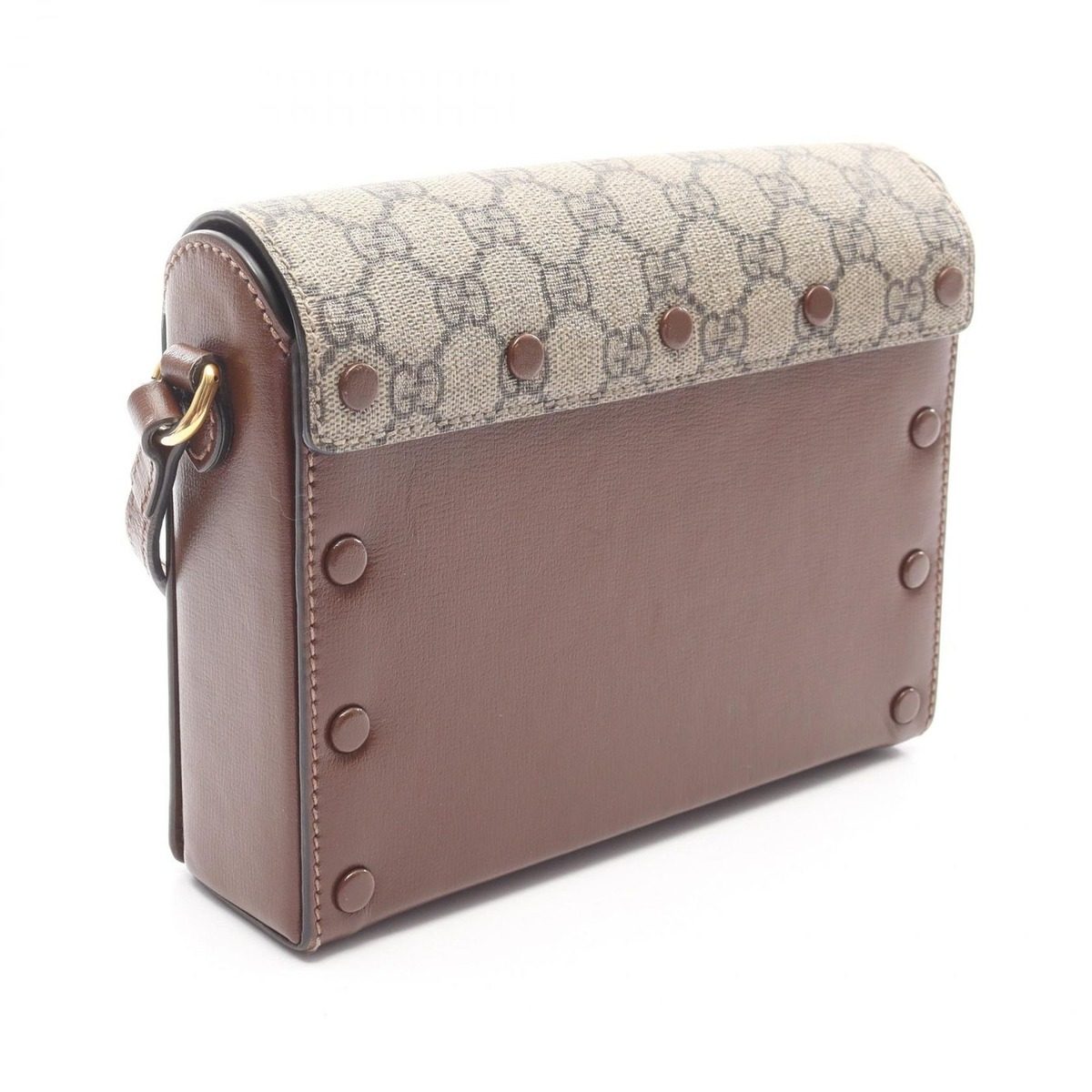 Gucci Shoulder Bag GG Supreme Valentine Limited Beige Red Canvas Leather — view 2