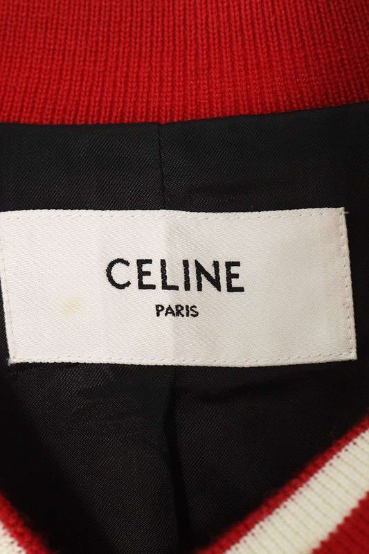 Celine 23AW 2v58n896c Initial Patch Jackson Teddy Blouson Men's 52