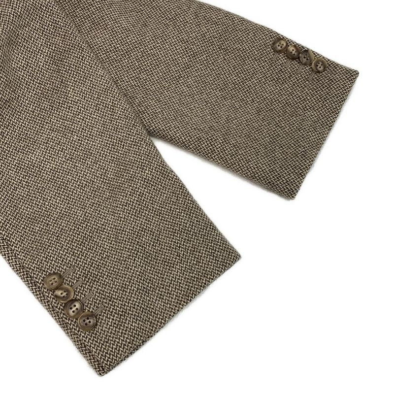 Hermes Coat Size 52 Men - Pt9201 Dark Brown And Ivory Long Sleeves / Chester /