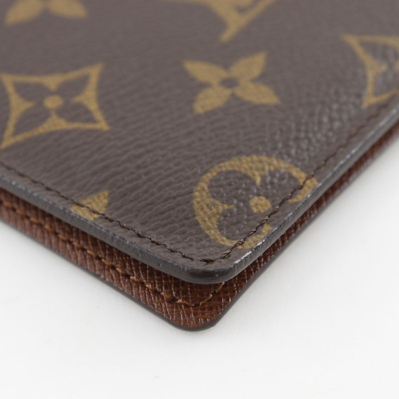 Louis Vuitton Porte 2 Carte Vertical Regular Holder M60533 Monogram Canvas