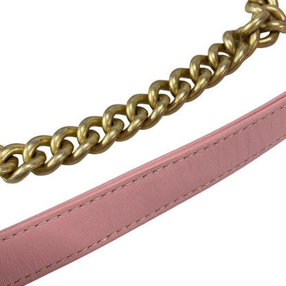 Chanel Shoulder Bag Boy Chanel / Chevron A67085 Beige And Pink Chain Shoulder /