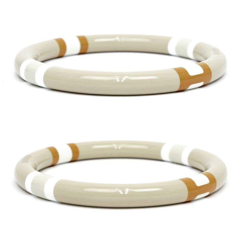 Hermes Bangle H Equipe Greige S Accessories - Accessories