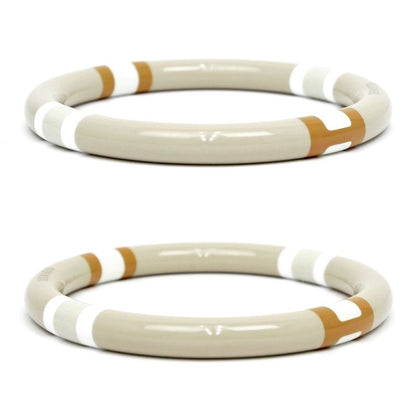 Hermes Bangle H Equipe Greige S Accessories - Accessories