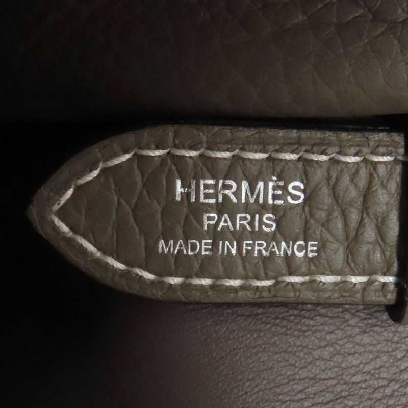 Hermes Arsan 31 Silver Hardware Handbag Taurillon Women
