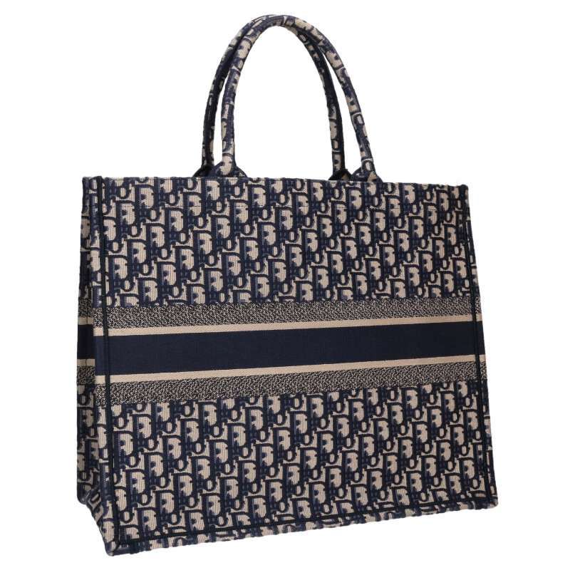 Dior BOOK TOTE Book Tote Large Oblique Jacquard Tote Bag Women's L