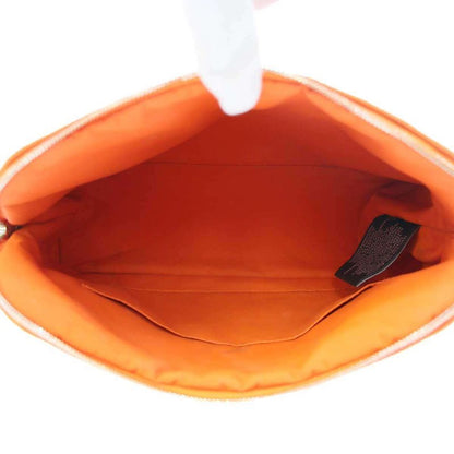 Hermes Bolide Pouch MM Bolide Canvas Pouch Orange