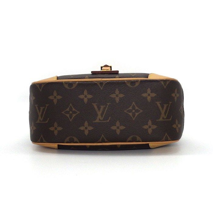 Louis Vuitton Shoulder Bag Deauville MINI M45528 Monogram Canvas Beige Leather