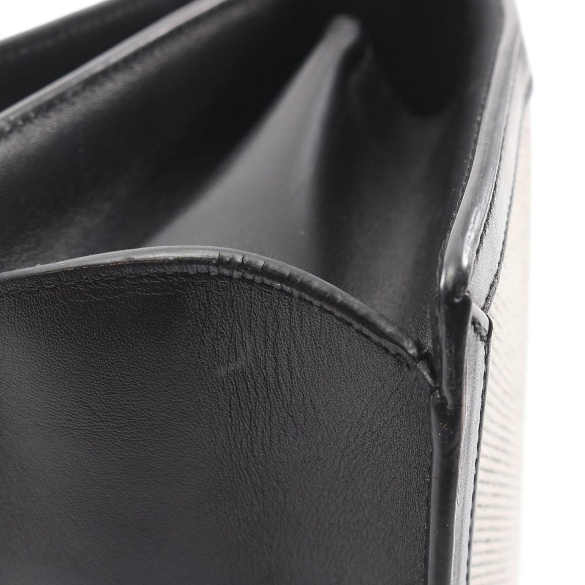 Loewe Shoulder Bag Barcelona White Black Canvas Leather Ivory — view 8