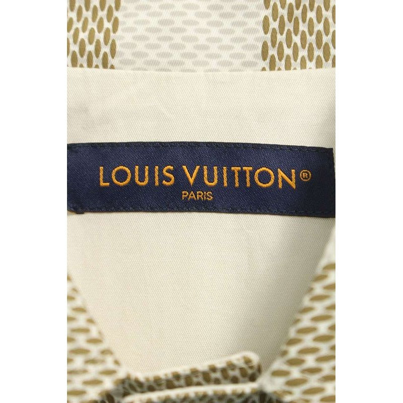 Louis Vuitton 24 SS Rm241 HQX Hqs65 E Damier Cotton Over Long Sleeve Shirt — view 3