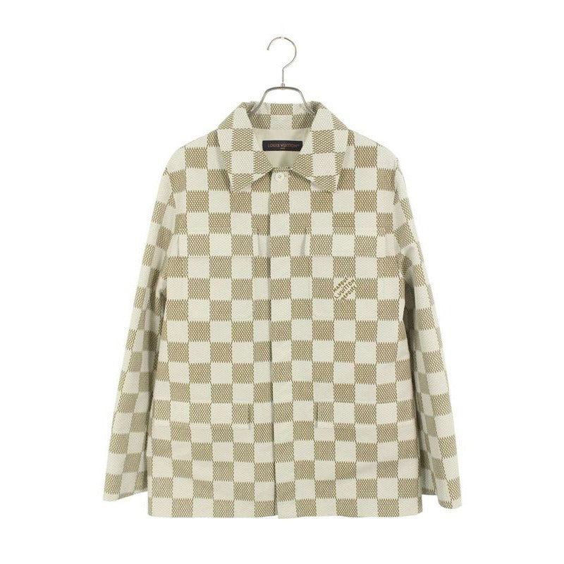 Louis Vuitton 24 SS Rm241 HQX Hqs65 E Damier Cotton Over Long Sleeve Shirt