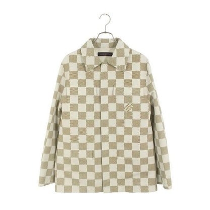 Louis Vuitton 24 SS Rm241 HQX Hqs65 E Damier Cotton Over Long Sleeve Shirt