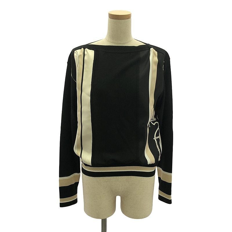 Hermes 2023 SS Exlibris Twillaine Cashmere Silk Different Material Switching