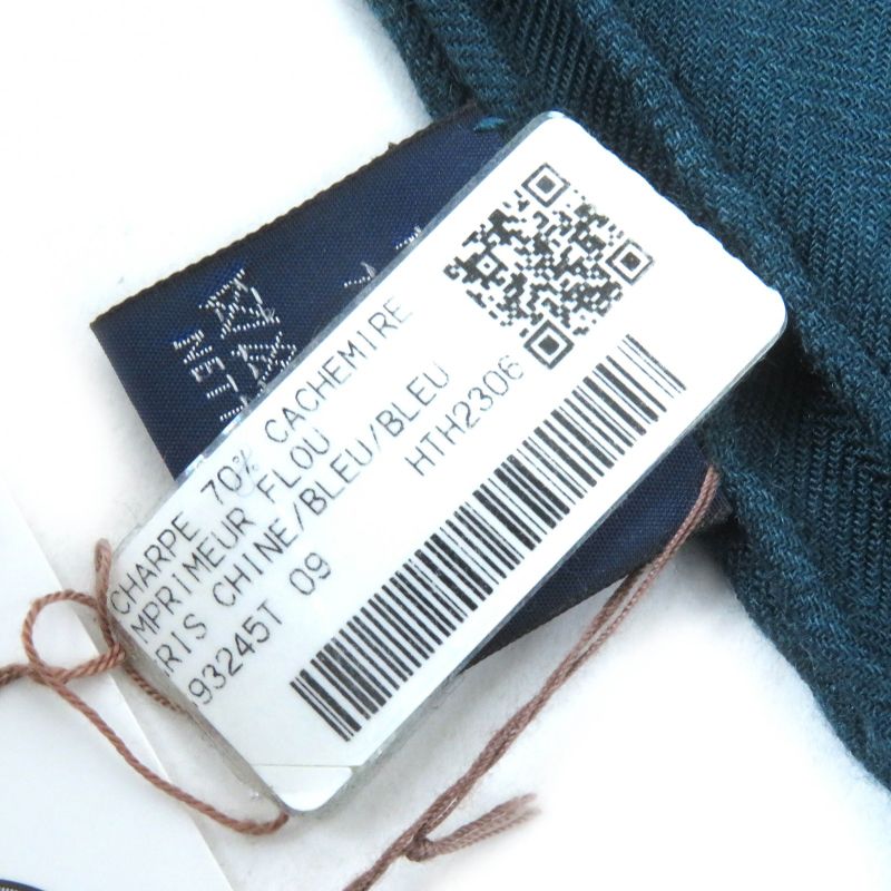 Hermes H693245t Rectangle Imprimeur Flou Ample Flou Cashmere Silk Guris