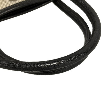 Hermes Garden Party TPM Ivory And Black Silver Hardware Tote Bag