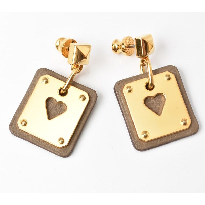 Hermes Earrings Ace Of Hearts As De Coeur Trump Swift