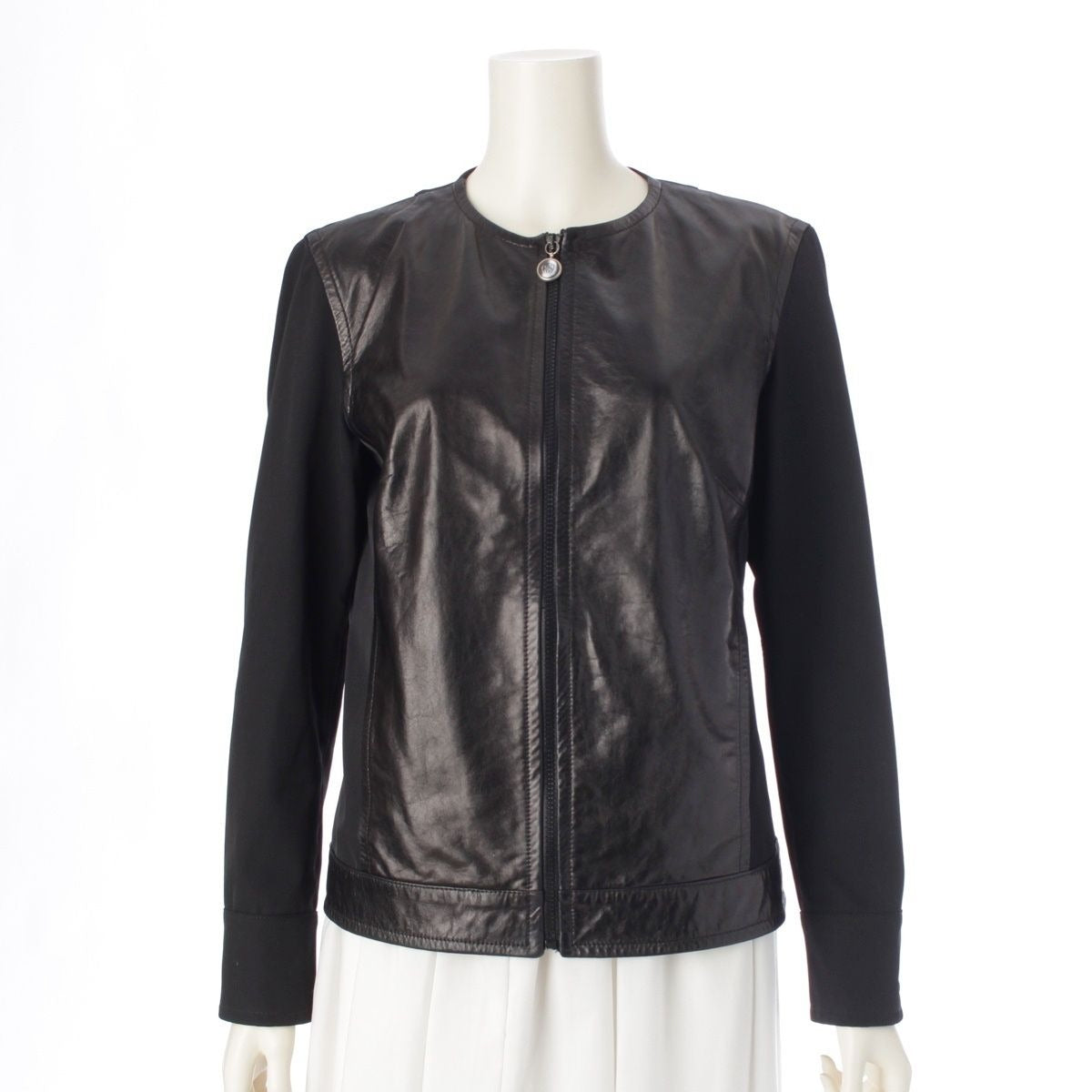 Gucci Tom Ford Period GG Zip Charm Button Leather Switching Up Jacket