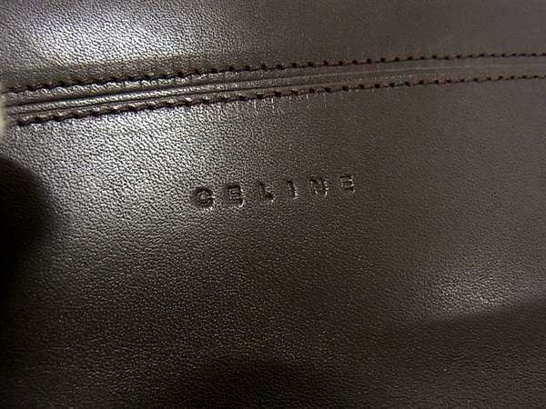 Celine C Macadam Canvas And Leather Bifold Long Wallet Women's