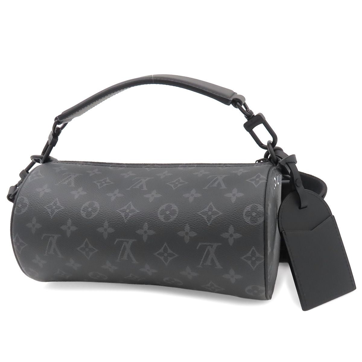 Louis Vuitton Soft Polochon Gray Monogram Eclipse 2-Way Shoulder Bag — view 2