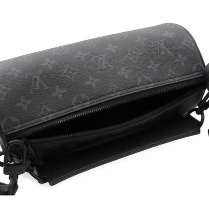 Louis Vuitton Soft Polochon Gray Monogram Eclipse 2-Way Shoulder Bag — view 5