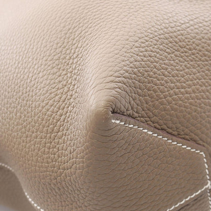 Hermes Tote Cover 46 Etoupe Leather Gray — view 7