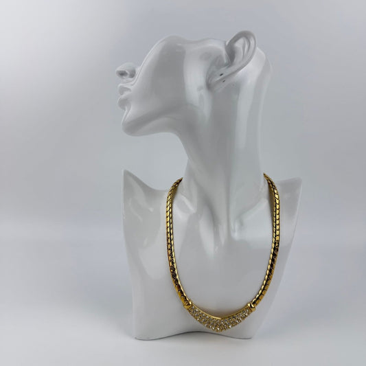 Dior Necklace Gold Vintage