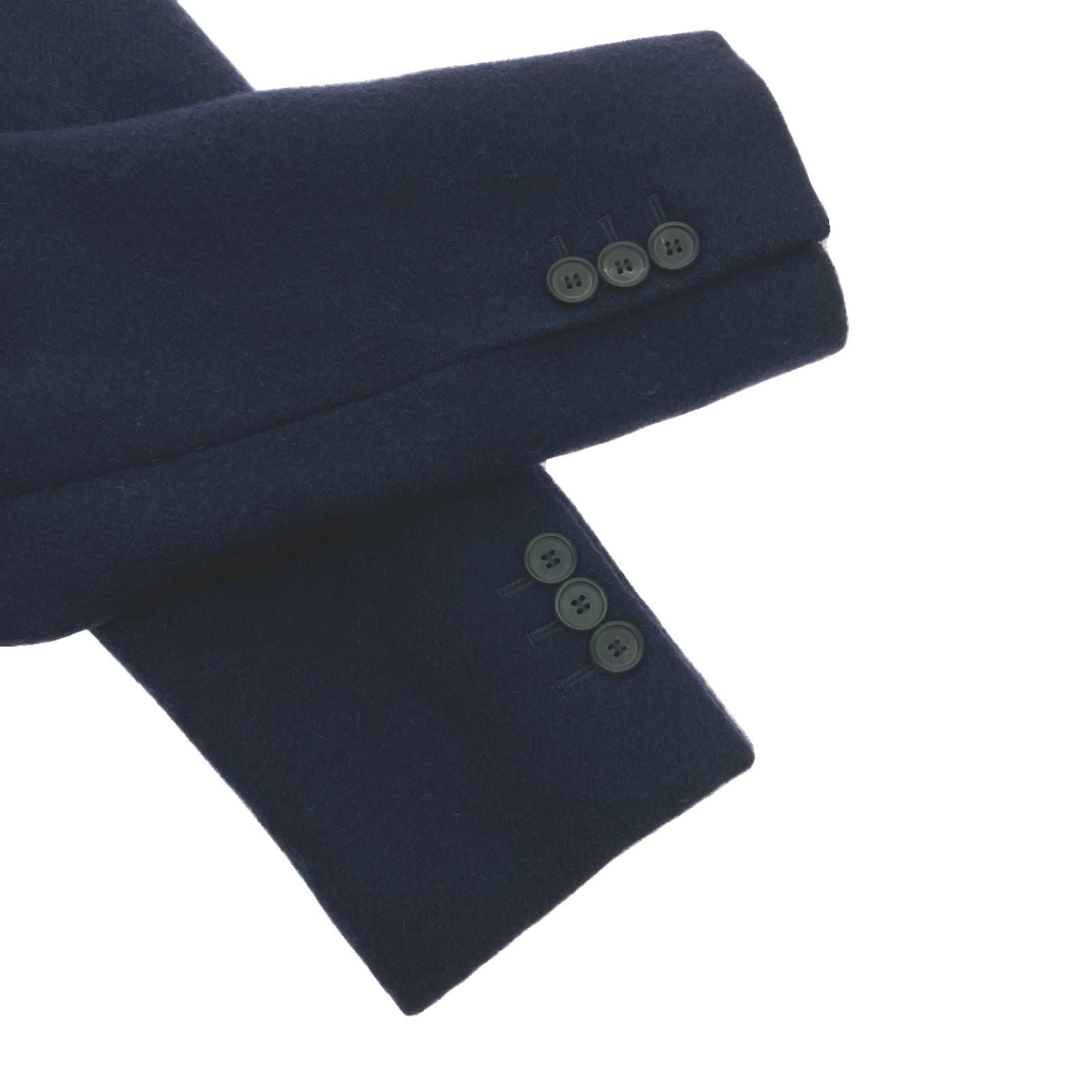 Prada Wool Chester Coat Rn98339/ca34767 Navy