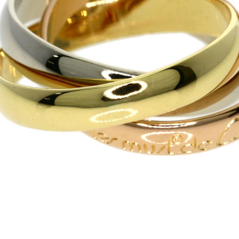 Cartier Trinity #48 Ring 18K Yellow Gold 18K White Gold 18K Pink Gold Ladies