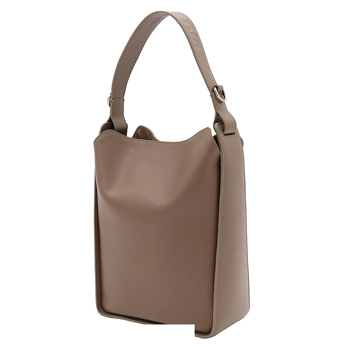 Balenciaga North South 2-Way One Handle Bucket Shape Shoulder Bag Brown Leather — view 2