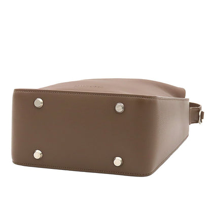 Balenciaga North South 2-Way One Handle Bucket Shape Shoulder Bag Brown Leather — view 3