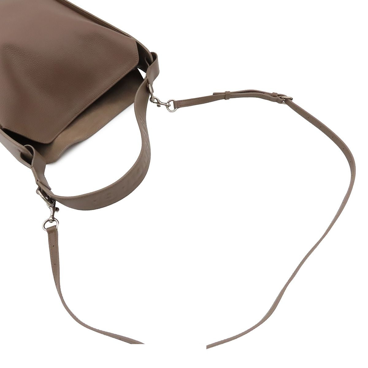 Balenciaga North South 2-Way One Handle Bucket Shape Shoulder Bag Brown Leather — view 4