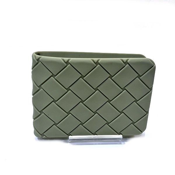 Bottega Veneta 701848 Silicone Billfold Branded Small Accessories Card Case