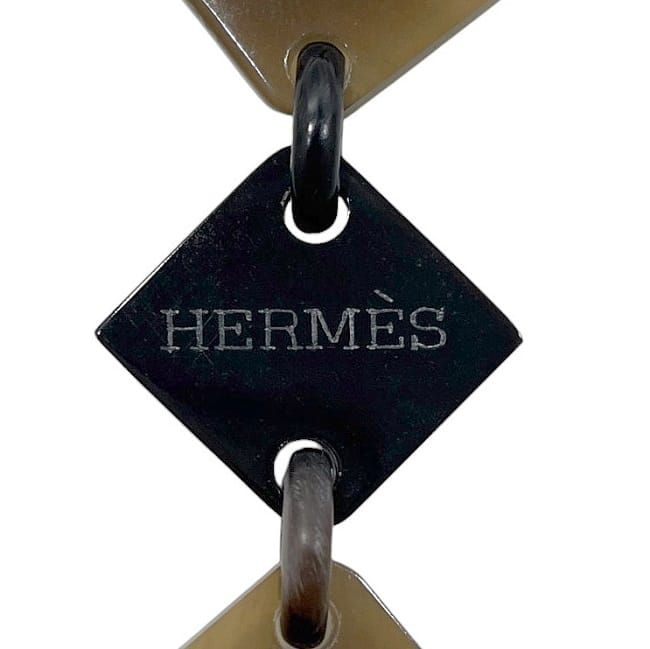 Hermes Necklace Lena Brown Beige Gradient