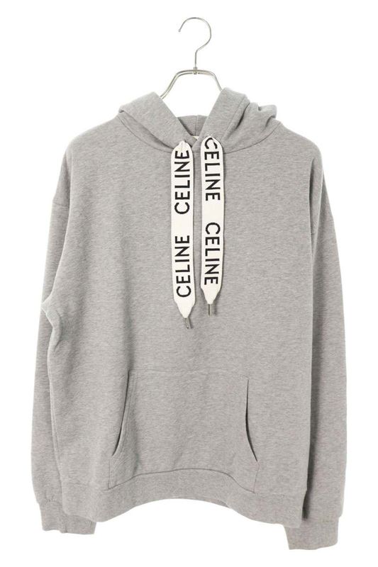 Celine 21SS 2y468052h Logo Drawcord Pullover Hoodie Men's L