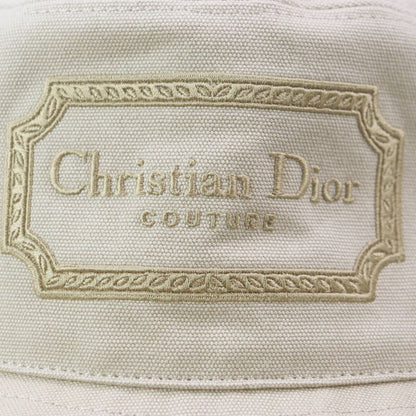  DIOR Homme 293c906i5641 100% Cotton DIOR Logo Embroidered Bucket Hat Beige S