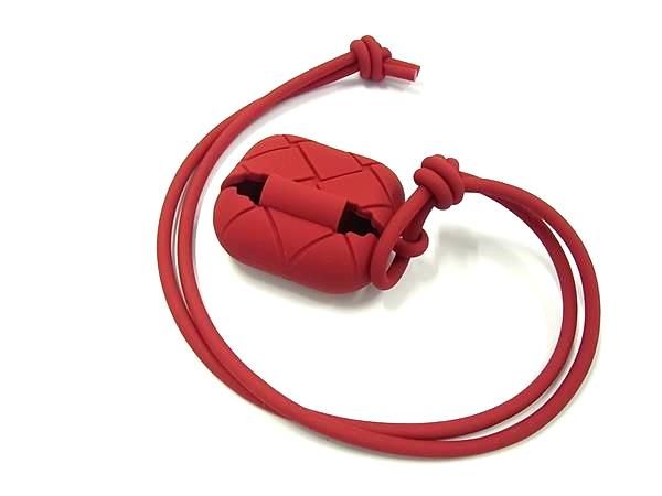 Bottega Veneta Intrecciato Rubber Airpods PRO Case Airpods Case Red
