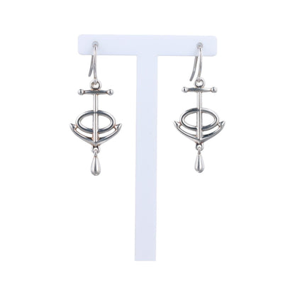 Hermes Grand Chaine D'ancre Silver Earring