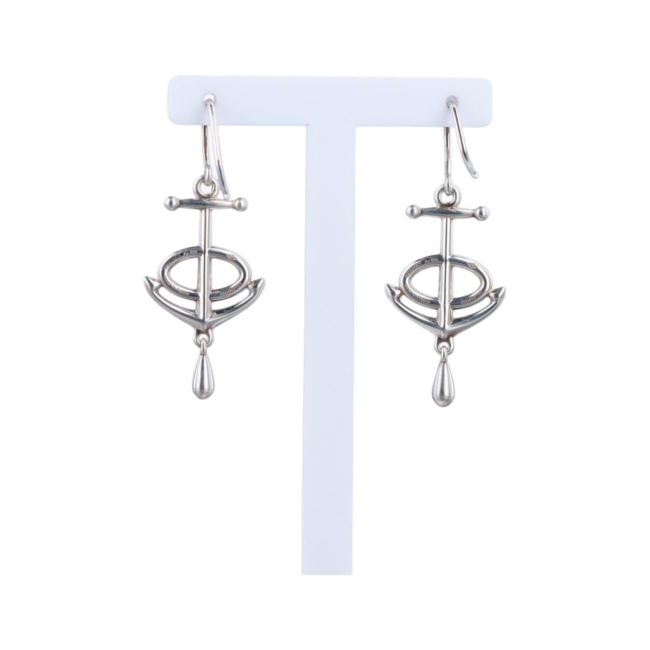 Hermes Grand Chaine D'ancre Silver Earring — view 2