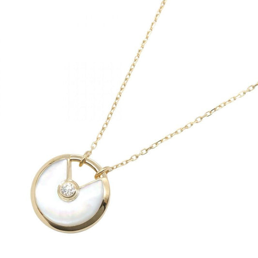 Cartier Necklace Amulet Mother of Pearl 1 pd 18K Diamond