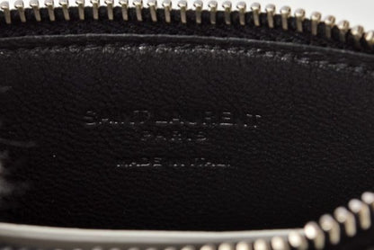 Unused Saint Laurent Coin Case Card Case Ship Pouch 458589