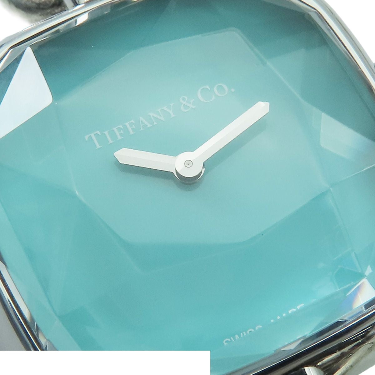 Tiffany & Co HardWear Blue Diamond Medium Lug Gauge Link Watch Quartz — view 5