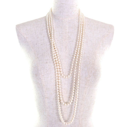 Tiffany & Co Ag925 Long Pearl Necklace Accessory White Weight 186g Women