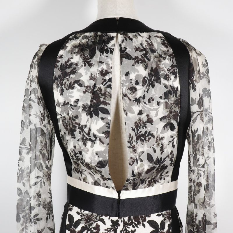 Balenciaga Silk White/black Women's Dress