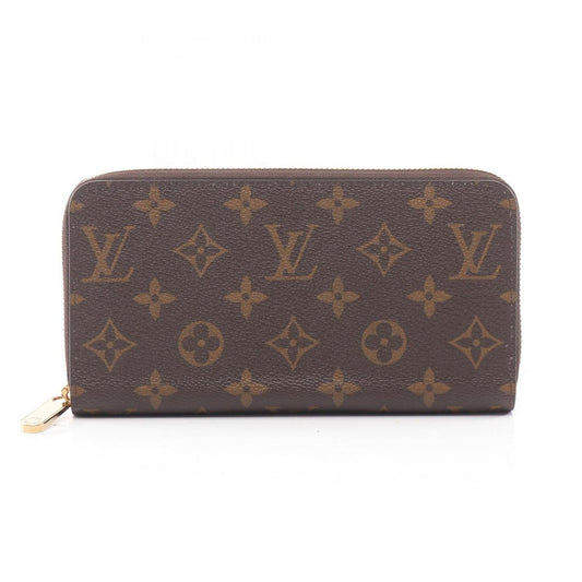 Louis Vuitton Round Wallet Zippy Rosevalerine Leather Rose Velours Brown Pink