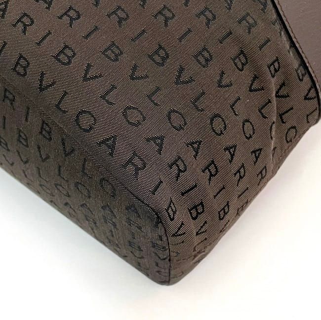 Bulgari Tote Bag Lolita Brown Logomania Light Canvas