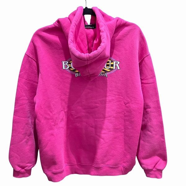 Balenciaga 600583 Thv61 XS Pink Apparel Hoodie Men's