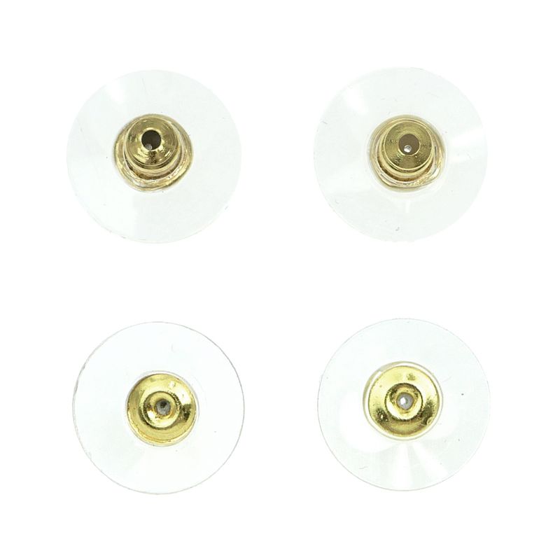 Pair Of Chanel Earrings Coco Mark CC Mark Abe124 B24 B Silver Accessorie