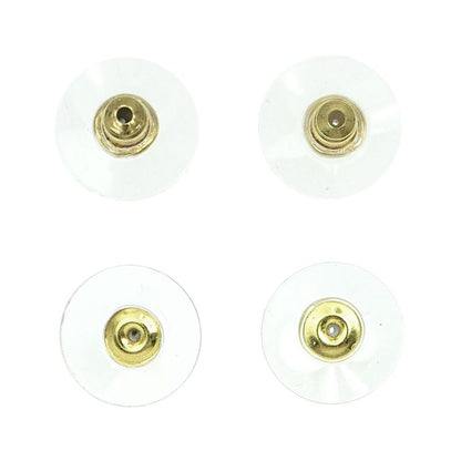 Pair Of Chanel Earrings Coco Mark CC Mark Abe124 B24 B Silver Accessorie