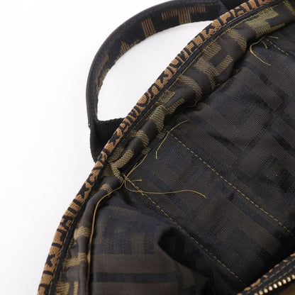 Fendi Zucca Nylon Canvas Brown Women's Handbag