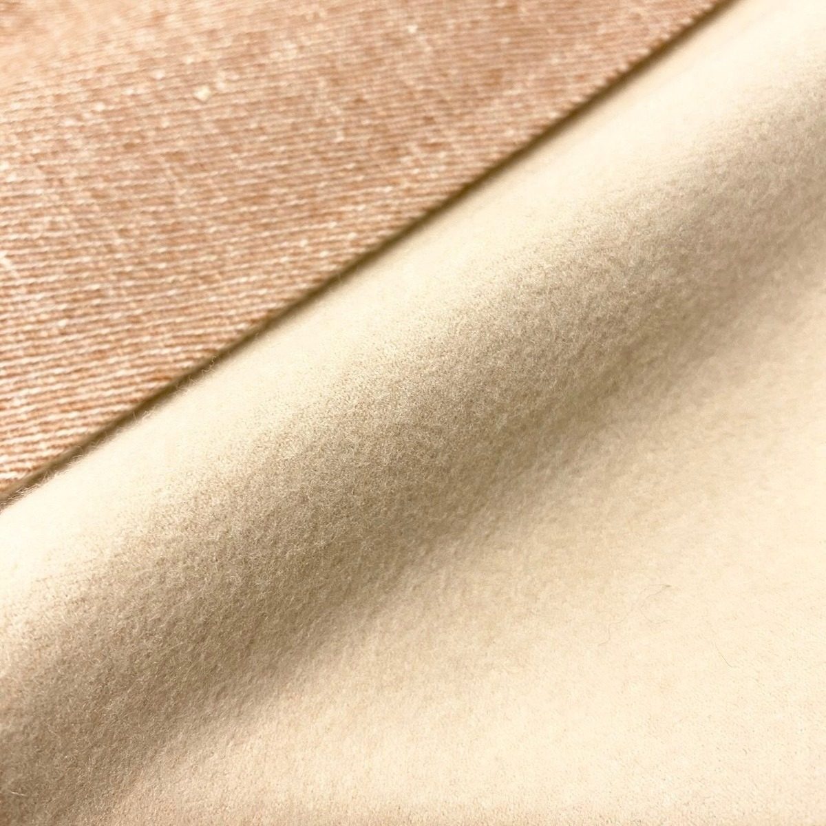 Hermes Double Face Wrap Coat Sleeveless Long 38 Pink Beige Cashmere — view 10