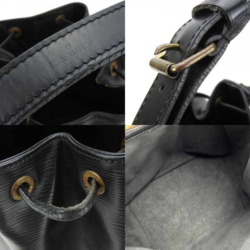 Louis Vuitton Shoulder Bag Petit Noe M59012 Epi Leather Noir Black Gold